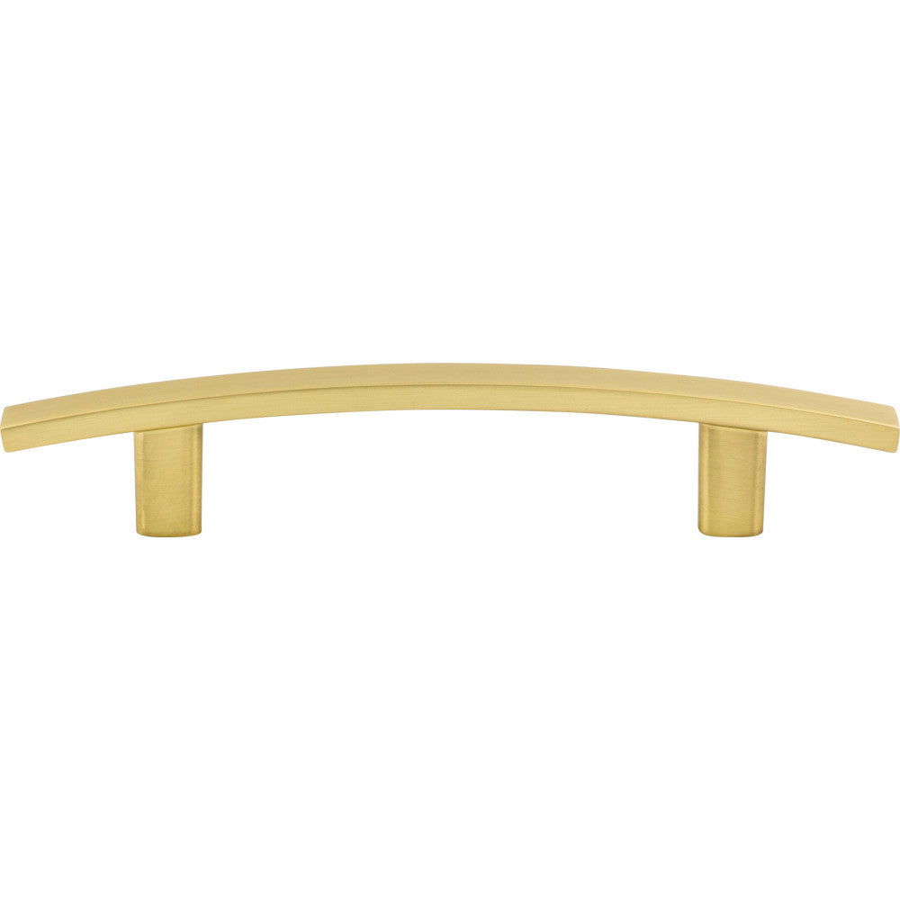 Elements 859-96BG: 96 mm cc Thatcher Curved Bar Cabinet Pull - Brushed Gold