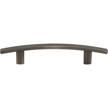 Elements 859-96BNBDL: 96 mm cc Thatcher Curved Bar Cabinet Pull - Brushed Pewter