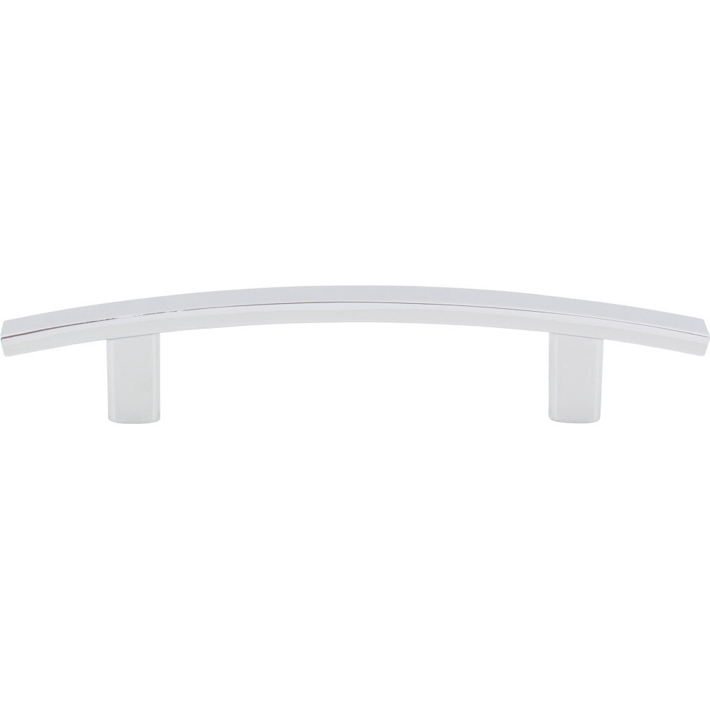 Elements 859-96PC: 96 mm cc Thatcher Curved Bar Cabinet Pull - Polished Chrome