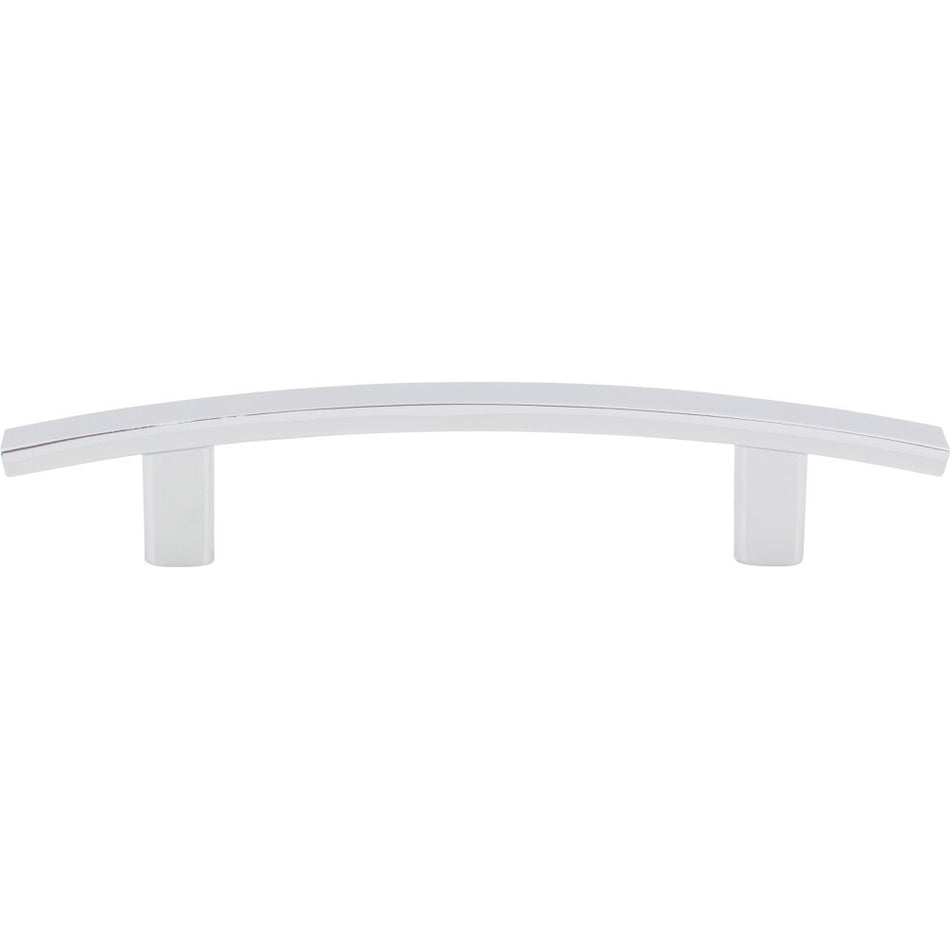 Elements 859-96PC: 96 mm cc Thatcher Curved Bar Cabinet Pull - Polished Chrome
