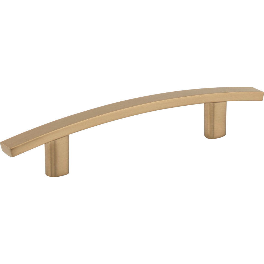 Elements 859-96SBZ: 96 mm cc Thatcher Curved Bar Cabinet Pull - Satin Bronze