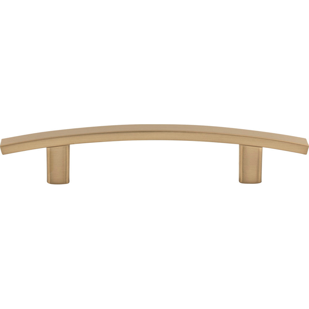 Elements 859-96SBZ: 96 mm cc Thatcher Curved Bar Cabinet Pull - Satin Bronze