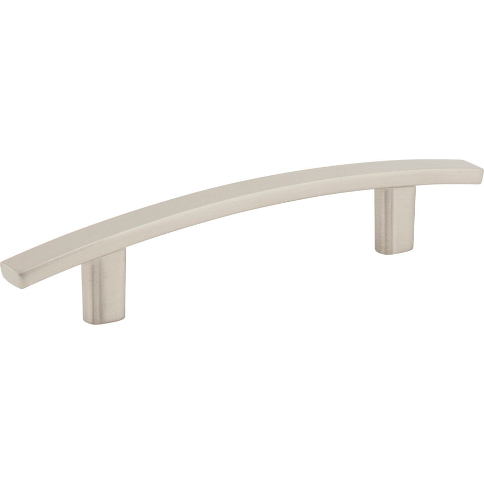 Elements 859-96SN: 96 mm cc Thatcher Curved Bar Cabinet Pull - Satin Nickel