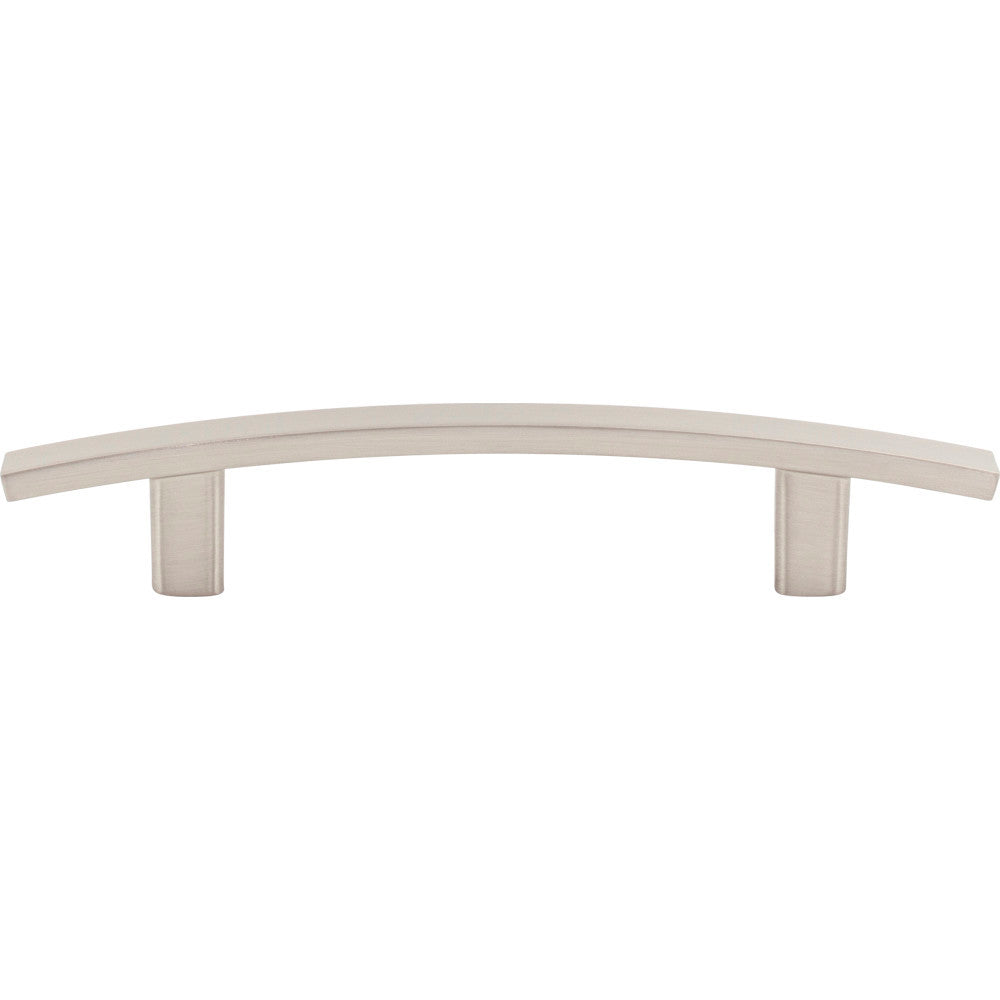 Elements 859-96SN: 96 mm cc Thatcher Curved Bar Cabinet Pull - Satin Nickel