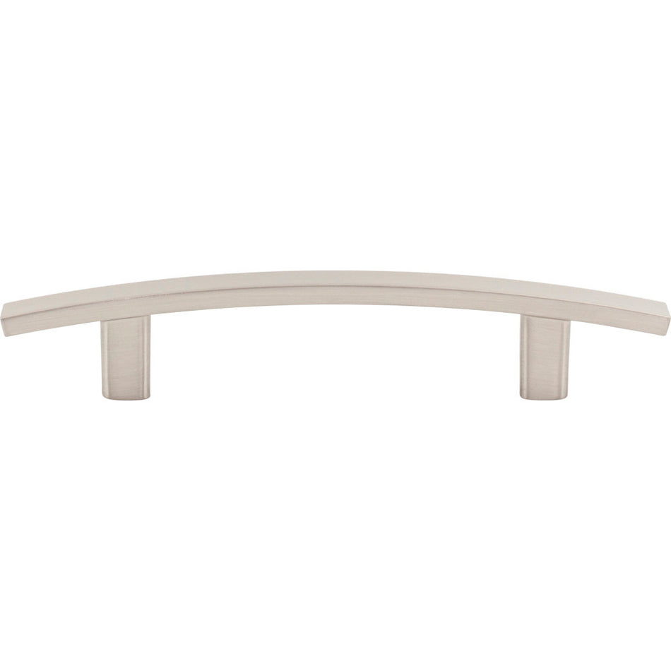 Elements 859-96SN: 96 mm cc Thatcher Curved Bar Cabinet Pull - Satin Nickel