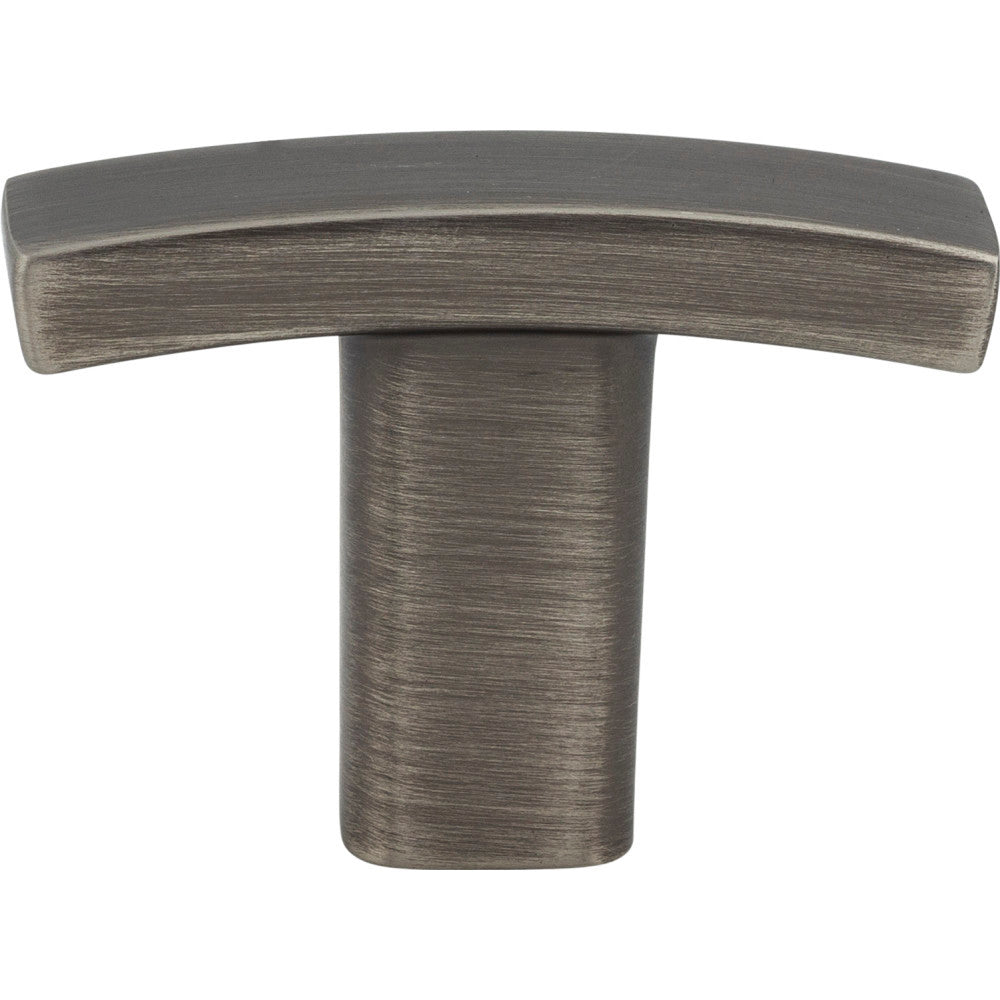 Elements 859T-BNBDL: 1-1/2" Thatcher T-Bar Cabinet Knob - Brushed Pewter