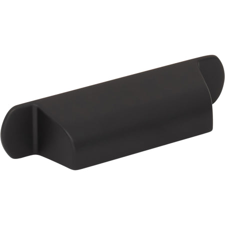 Top Knobs TK3360BLK: 2-3/4" Cressing Cup Cabinet Pull - Flat Black