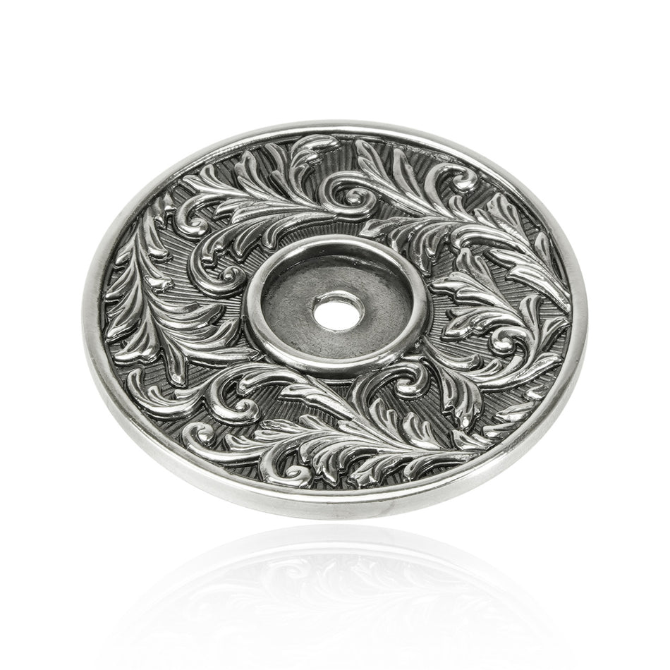 Edgar Bererbi 8643/6: 2-1/8" Glendale Back Plate - Burnished Silver