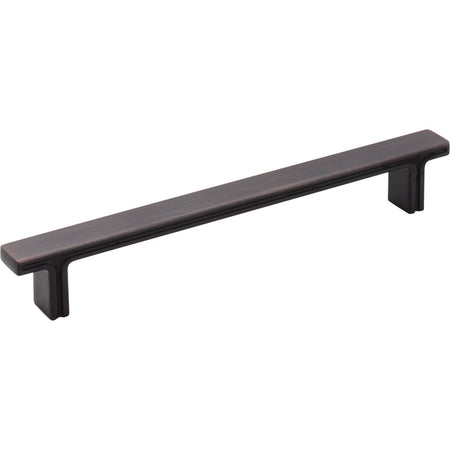 Jeffrey Alexander 867-160DBAC: 160mm cc Anwick Rectangular Bar Cabinet Pull - Brushed Oil Rubbed Bronze