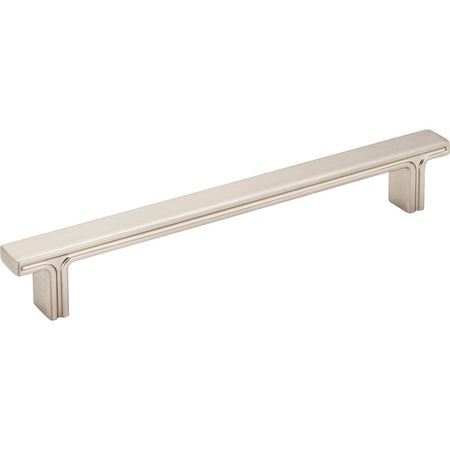 Jeffrey Alexander 867-160SN: 160mm cc Anwick Rectangular Bar Cabinet Pull - Satin Nickel
