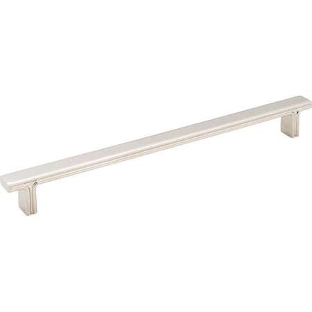 Jeffrey Alexander 867-228NI: 228mm cc Anwick Rectangular Bar Cabinet Pull - Polished Nickel