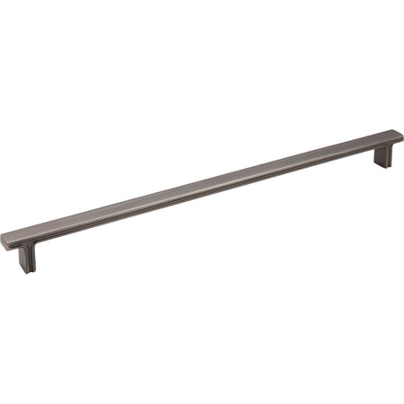 Jeffrey Alexander 867-320BNBDL: 320mm cc Anwick Rectangular Bar Cabinet Pull - Brushed Pewter