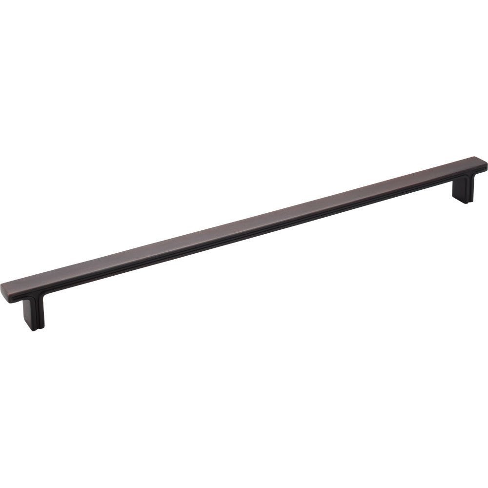 Jeffrey Alexander 867-320DBAC: 320mm cc Anwick Rectangular Bar Cabinet Pull - Brushed Oil Rubbed Bronze