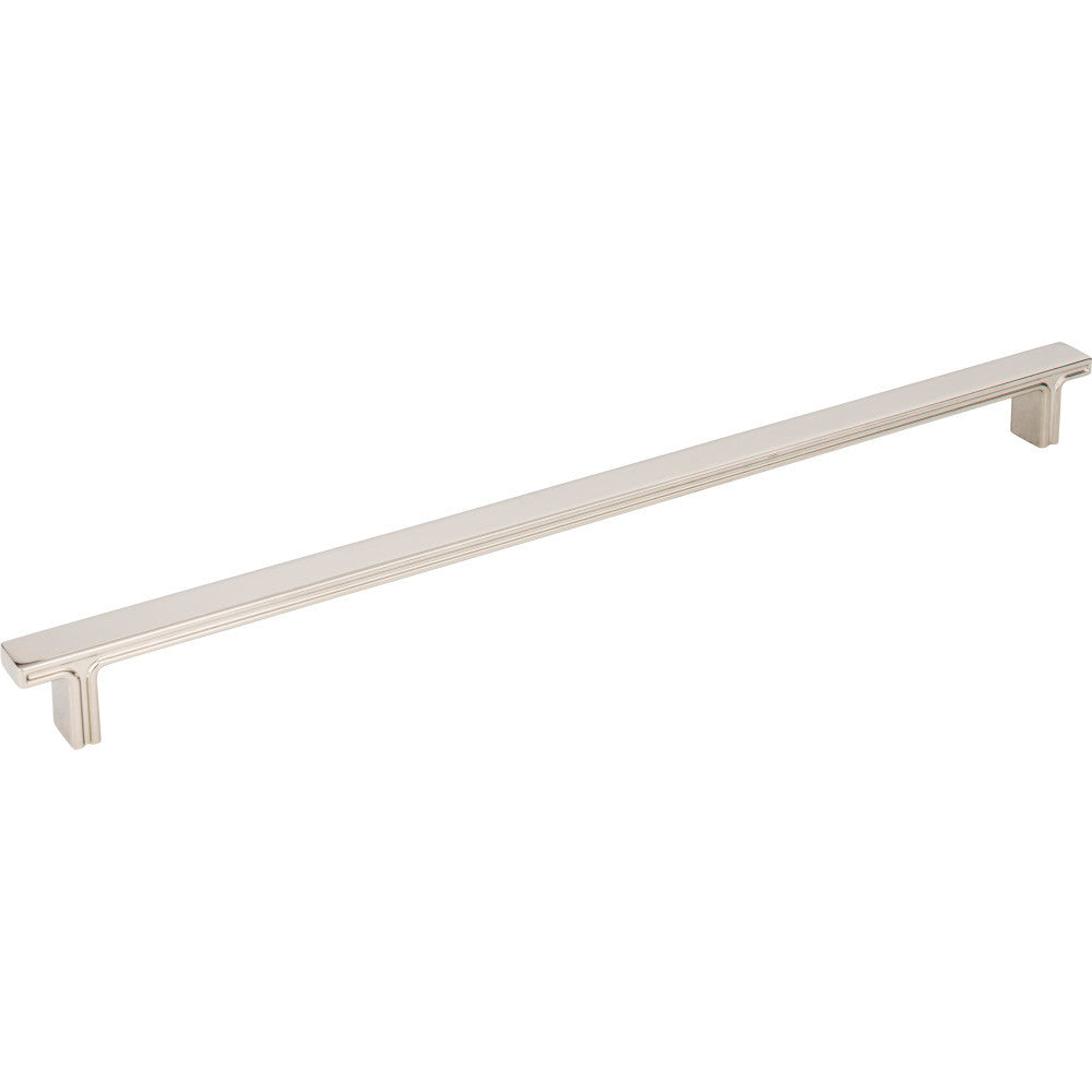Jeffrey Alexander 867-320NI: 320mm cc Anwick Rectangular Bar Cabinet Pull - Polished Nickel