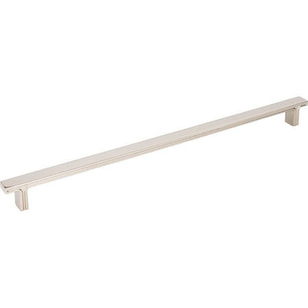 Jeffrey Alexander 867-320NI: 320mm cc Anwick Rectangular Bar Cabinet Pull - Polished Nickel