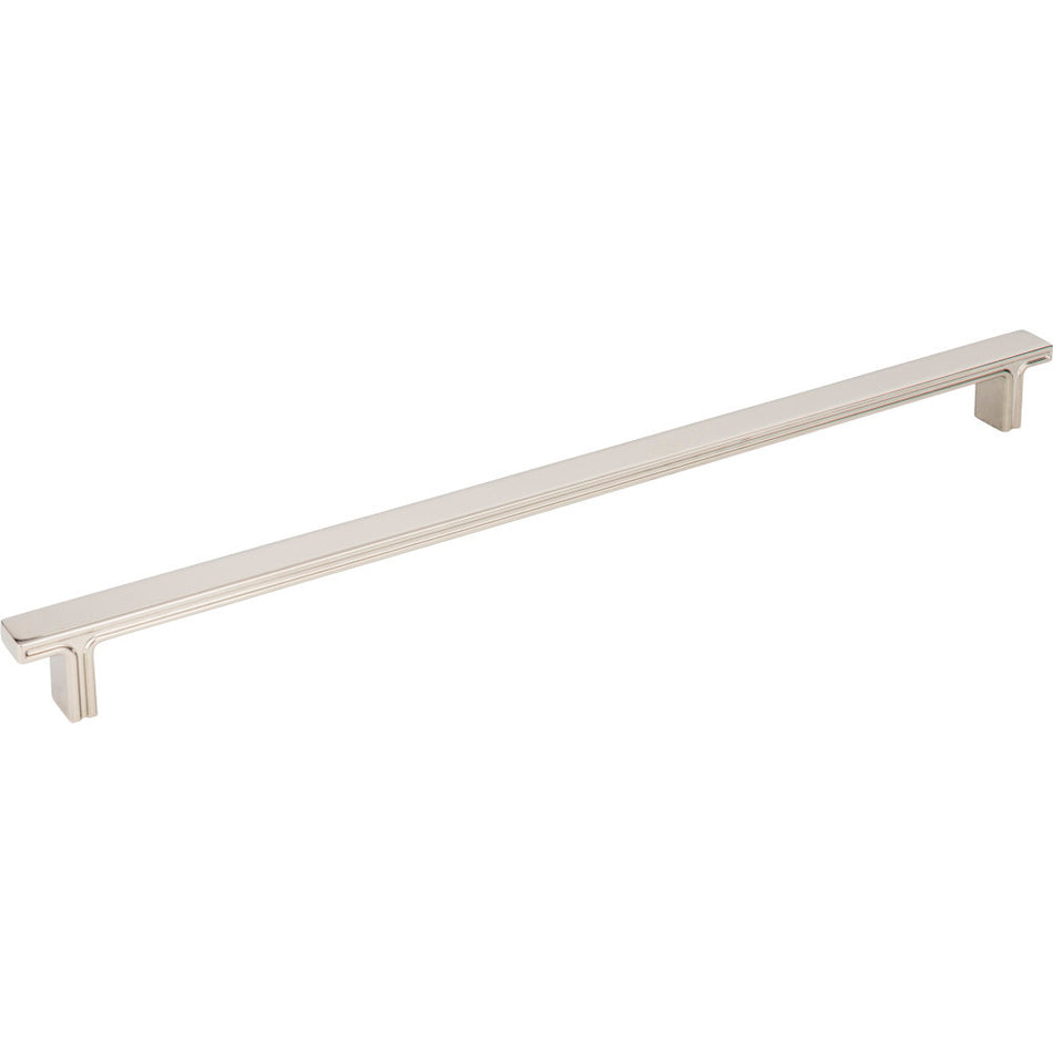 Jeffrey Alexander 867-320NI: 320mm cc Anwick Rectangular Bar Cabinet Pull - Polished Nickel