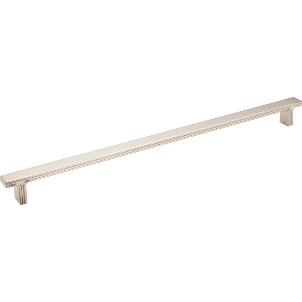 Jeffrey Alexander 867-320SN: 320mm cc Anwick Rectangular Bar Cabinet Pull - Satin Nickel