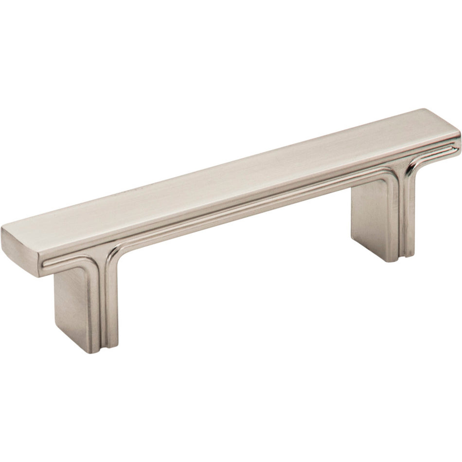 Jeffrey Alexander 867-3SN: 3" cc Anwick Rectangular Bar Cabinet Pull - Satin Nickel