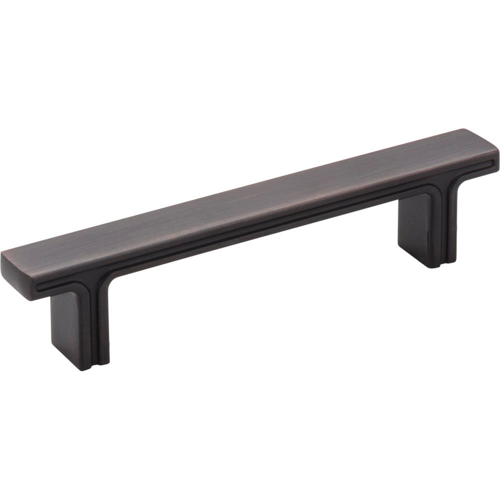 Jeffrey Alexander 867-96DBAC: 96mm cc Anwick Rectangular Bar Cabinet Pull - Brushed Oil Rubbed Bronze