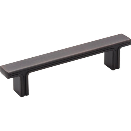 Jeffrey Alexander 867-96DBAC: 96mm cc Anwick Rectangular Bar Cabinet Pull - Brushed Oil Rubbed Bronze
