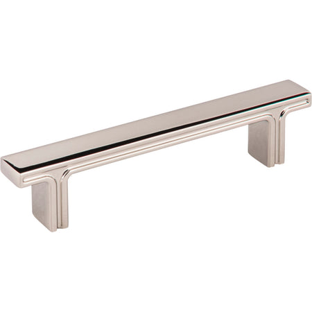 Jeffrey Alexander 867-96NI: 96mm cc Anwick Rectangular Bar Cabinet Pull - Polished Nickel