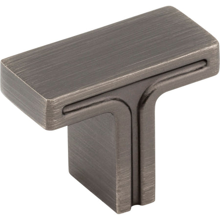 Jeffrey Alexander 867BNBDL: 1-3/8" Anwick T-Bar Cabinet Knob - Brushed Pewter