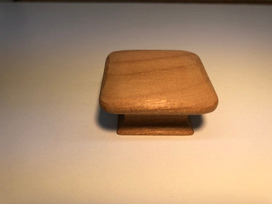 Cal Crystal 8725: 1-1/2" Square Cabinet Knob - Cherry