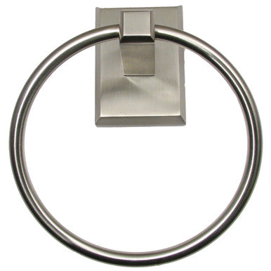 Rusticware 8786SN: Utica Towel Ring - Satin Nickel