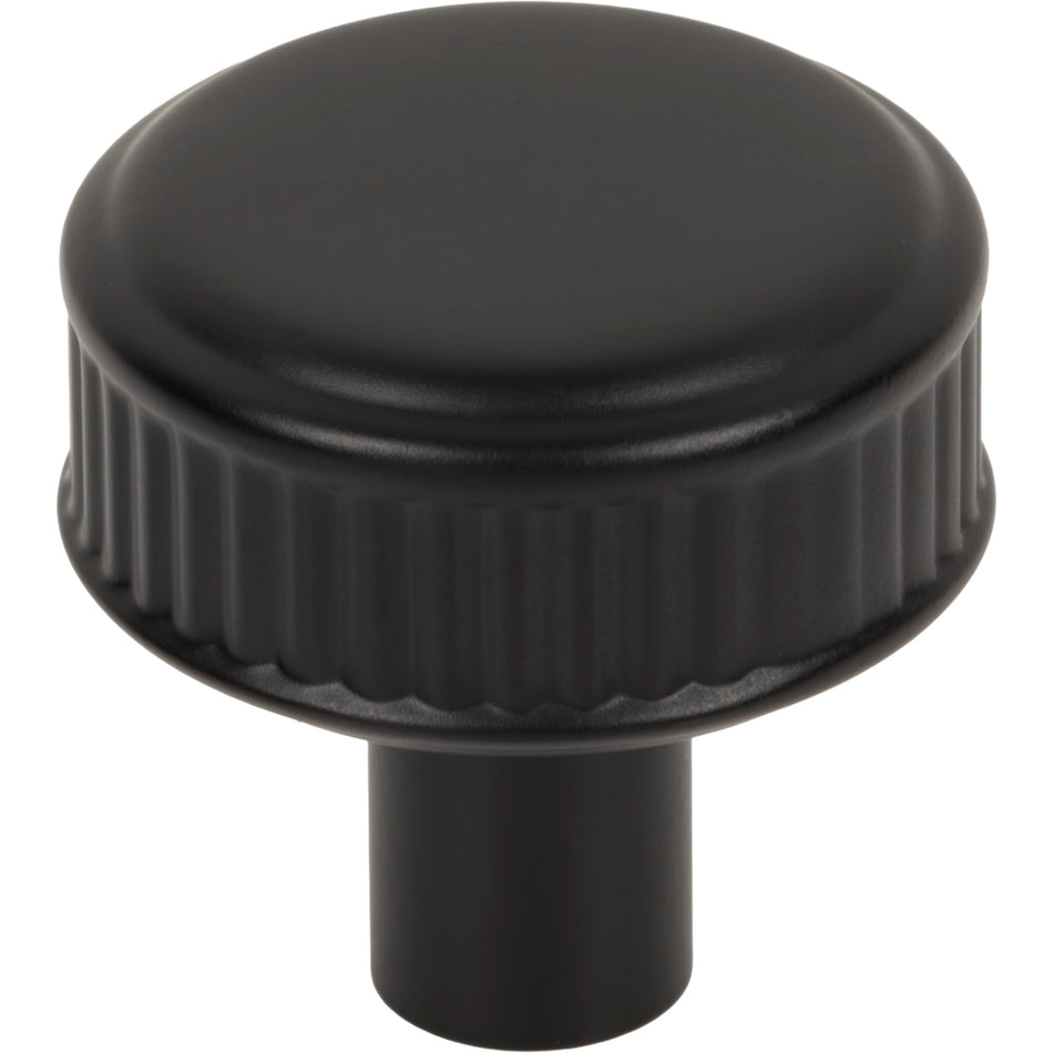 Top Knobs TK3290BLK: 1-1/4"  Elland Cabinet Knob - Flat Black
