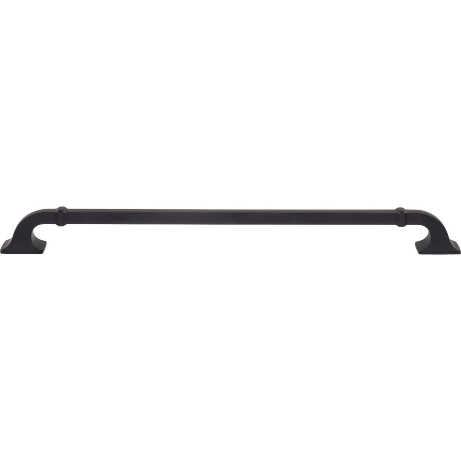 Top Knobs TK3316BLK: 12" cc Califon Cabinet Pull - Flat Black