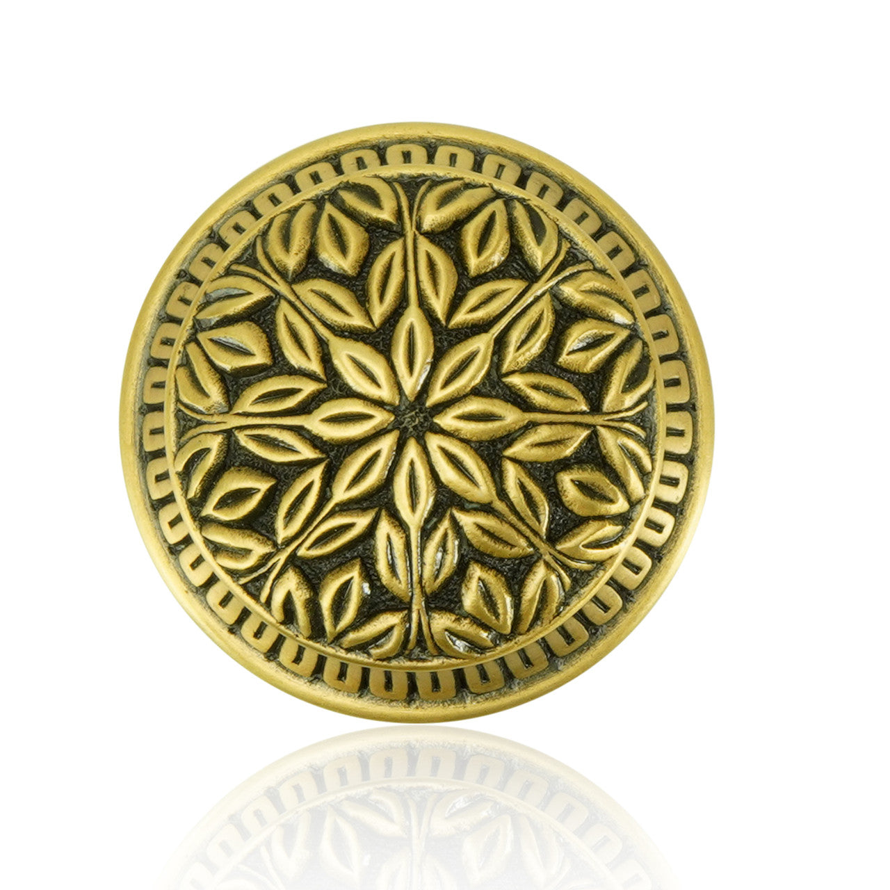 Edgar Bererbi 8845/1: 1-1/4" Hampton Cabinet Knob - Museum Gold