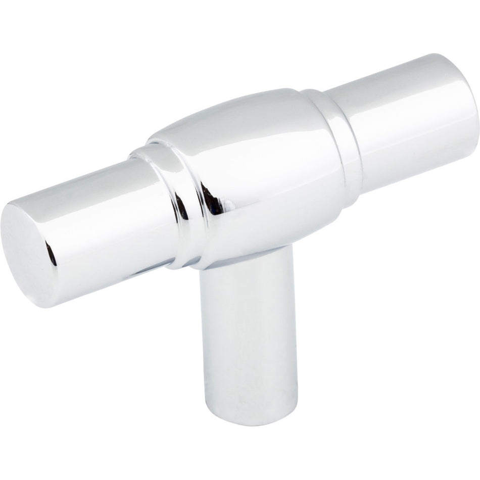 Jeffrey Alexander 885L-PC: 2" Hayworth T-Bar Cabinet Knob - Polished Chrome