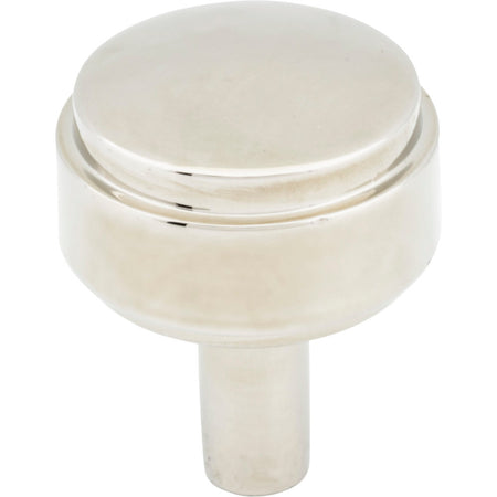 Jeffrey Alexander 885NI: 1-1/8" Hayworth Round Cabinet Knob - Polished Nickel