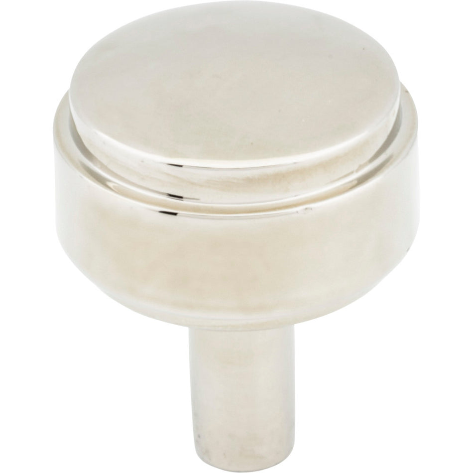 Jeffrey Alexander 885NI: 1-1/8" Hayworth Round Cabinet Knob - Polished Nickel