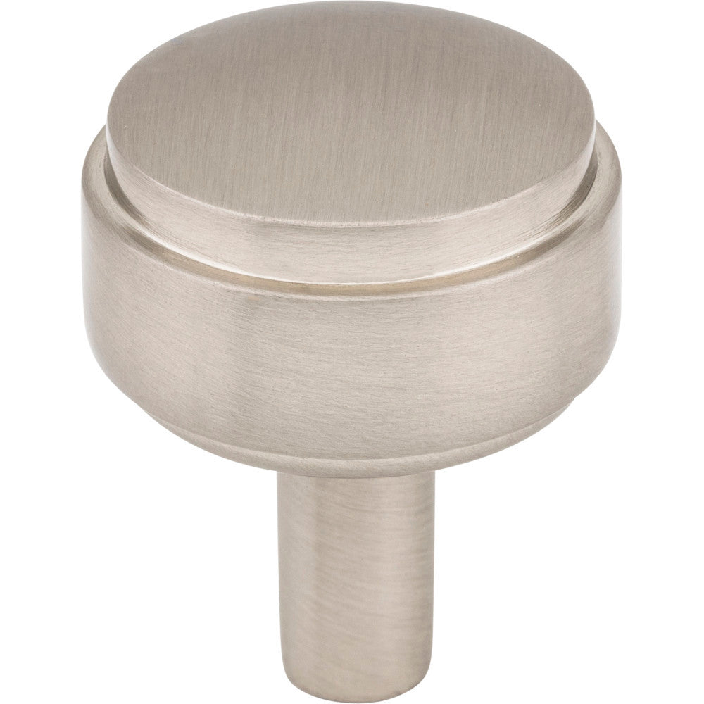 Jeffrey Alexander 885SN: 1-1/8" Hayworth Round Cabinet Knob - Satin Nickel