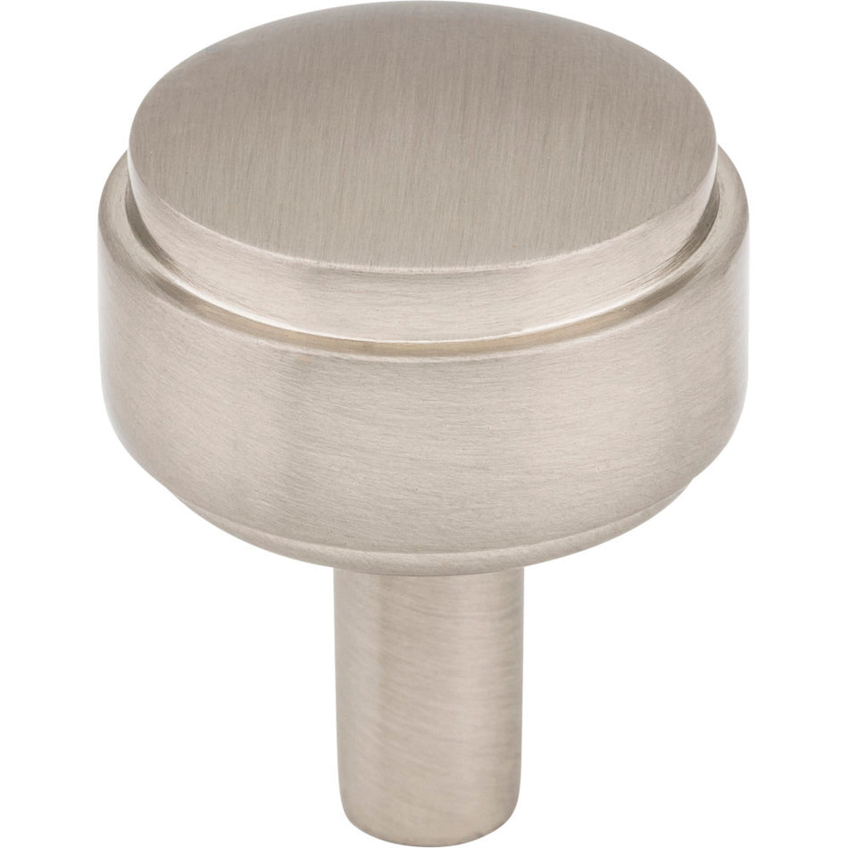 Jeffrey Alexander 885SN: 1-1/8" Hayworth Round Cabinet Knob - Satin Nickel