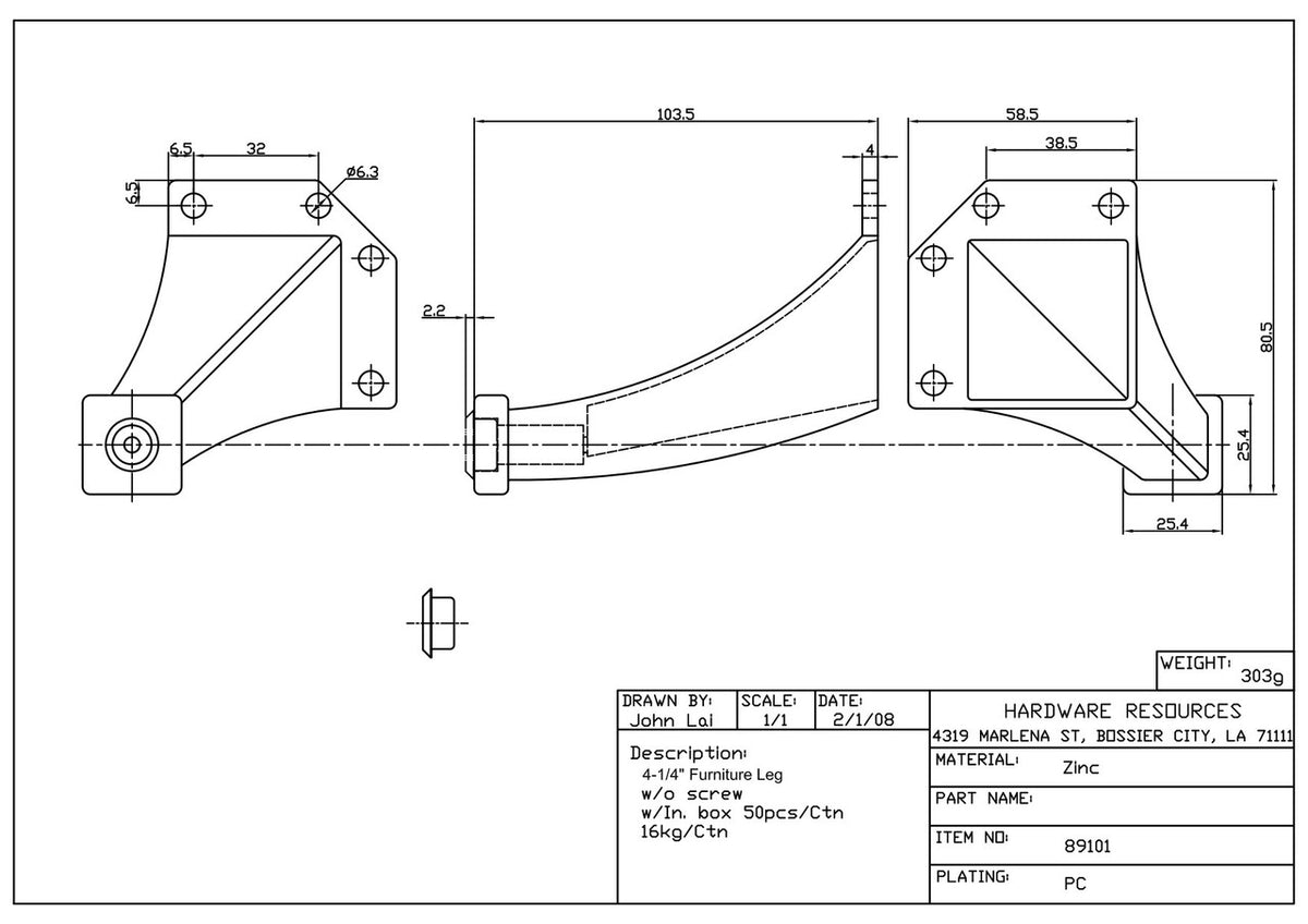 Specification Drawing