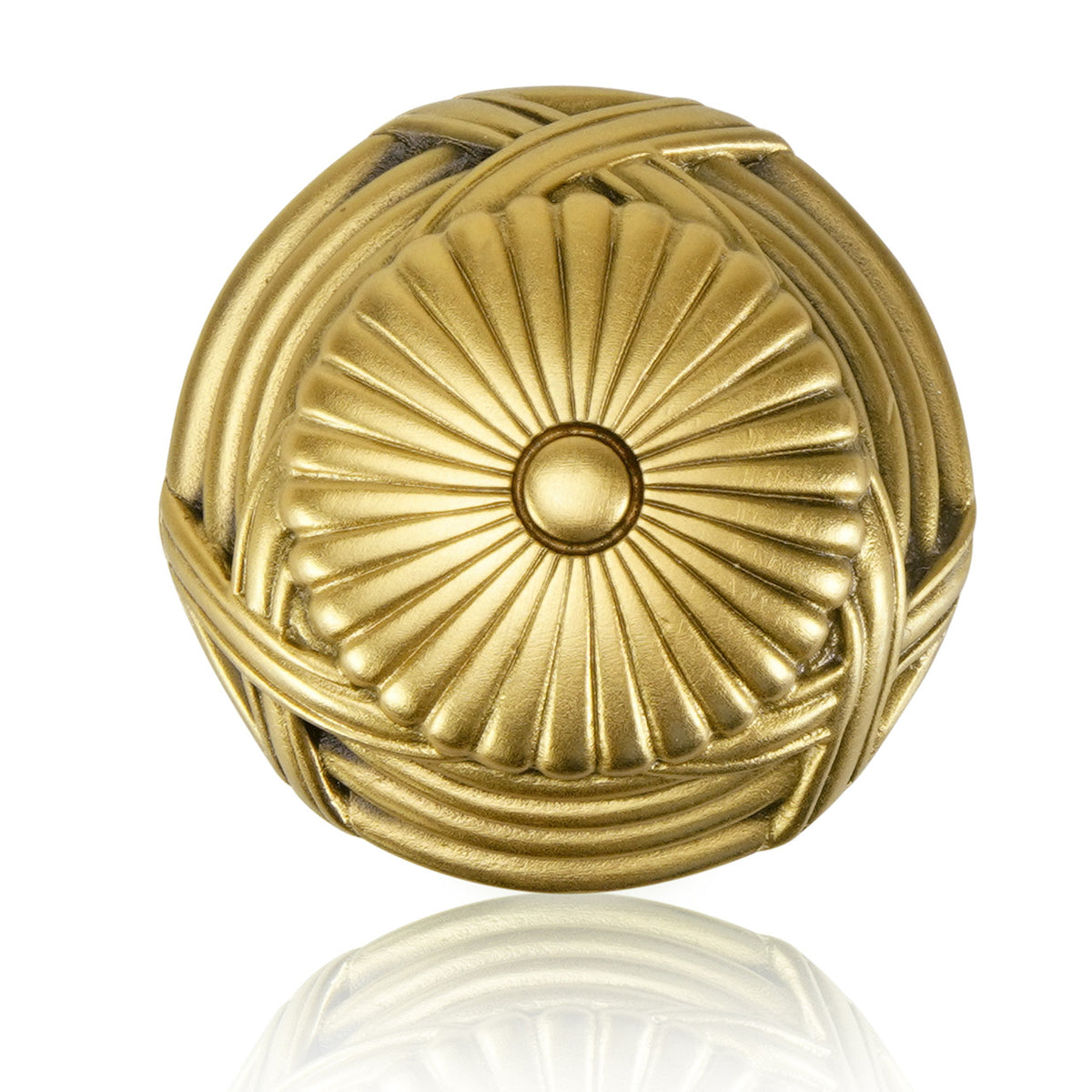 Edgar Bererbi 8956FG: 1-1/2" Hyde Park Cabinet Knob w/Flared Shank - Florentine Gold