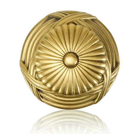 Edgar Bererbi 8956FG: 1-1/2" Hyde Park Cabinet Knob w/Flared Shank - Florentine Gold