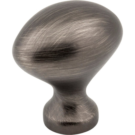 Elements 897BNBDL: 1-1/8" Merryville Egg Cabinet Knob - Brushed Pewter