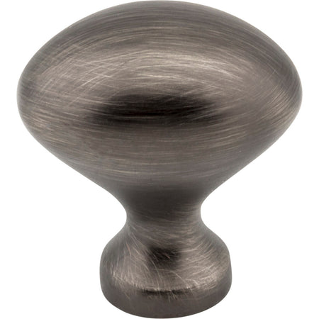 Elements 897BNBDL: 1-1/8" Merryville Egg Cabinet Knob - Brushed Pewter