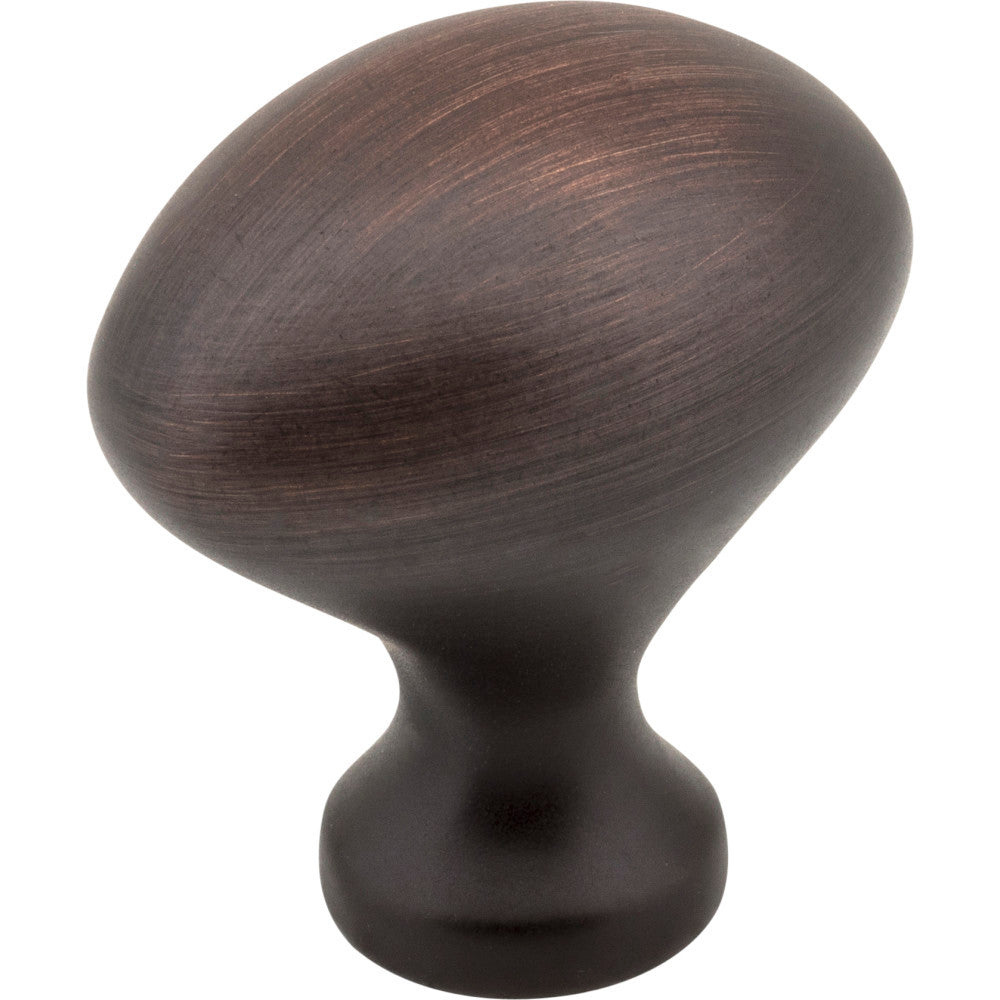 Elements 897DBAC: 1-1/8" Merryville Egg Cabinet Knob - Brushed Oil Rubbed Bronze