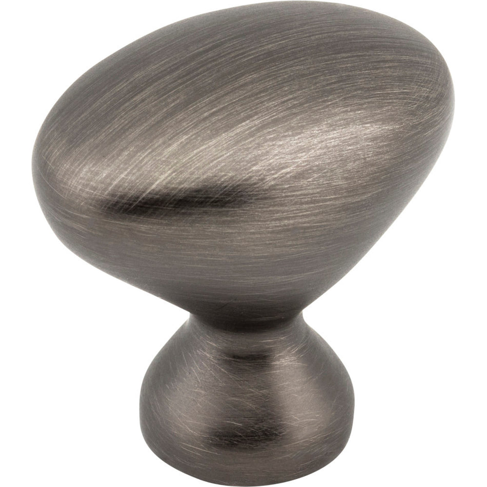 Elements 897L-BNBDL: 1-1/4" Merryville Egg Cabinet Knob - Brushed Pewter