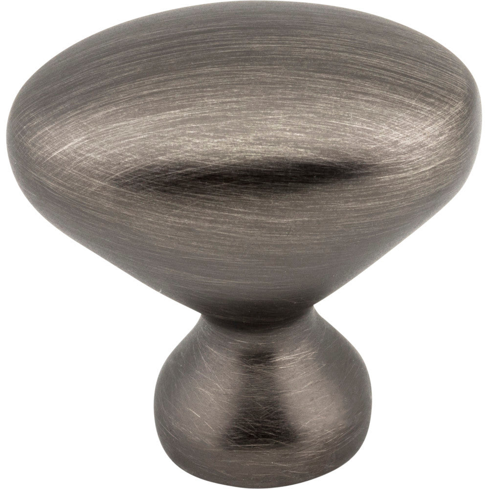 Elements 897L-BNBDL: 1-1/4" Merryville Egg Cabinet Knob - Brushed Pewter