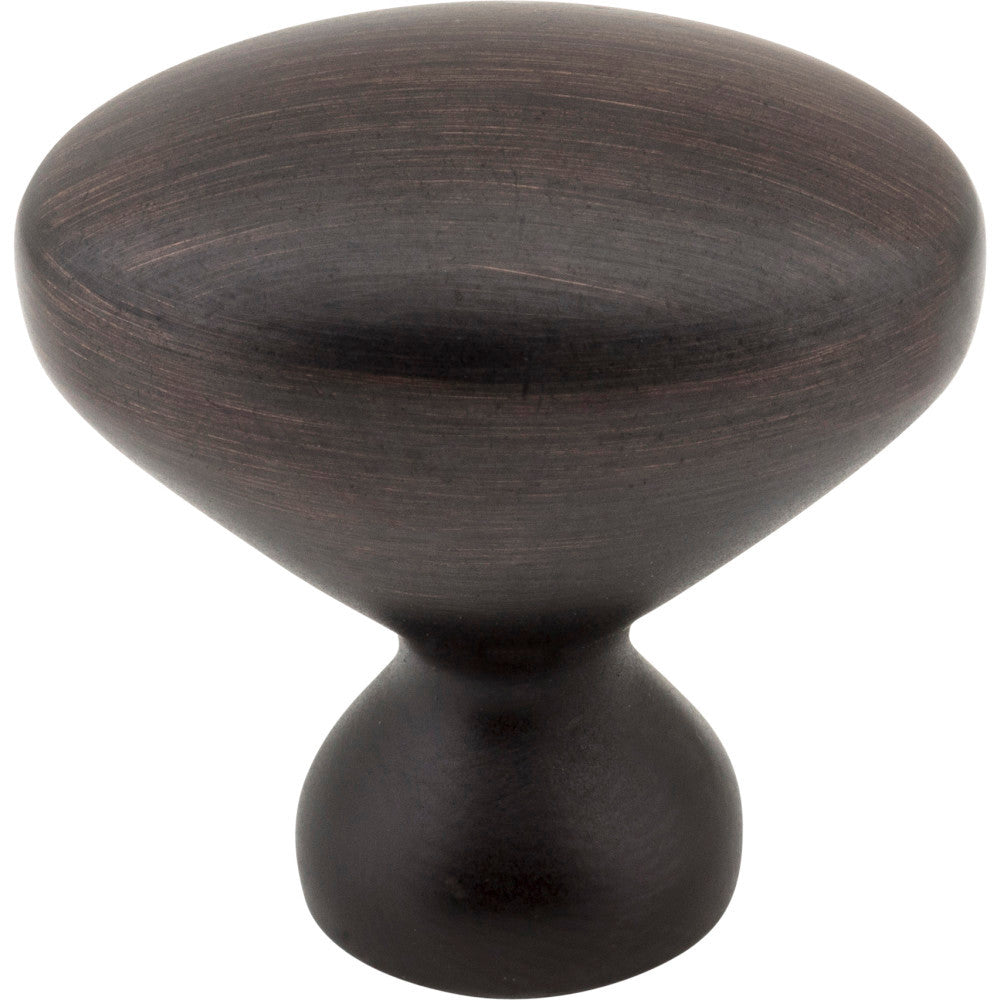 Elements 897L-DBAC: 1-1/4" Merryville Egg Cabinet Knob - Brushed Oil Rubbed Bronze
