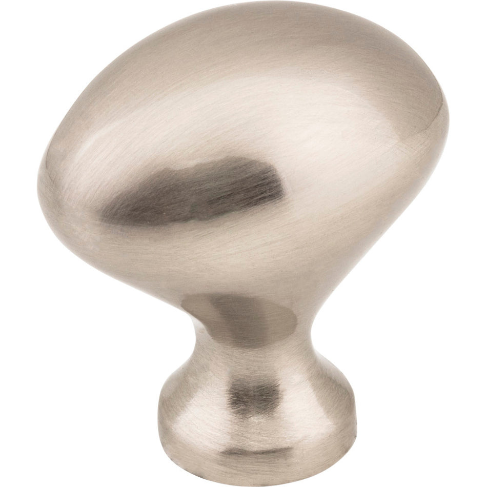 Elements 897SN: 1-1/8" Merryville Egg Cabinet Knob - Satin Nickel