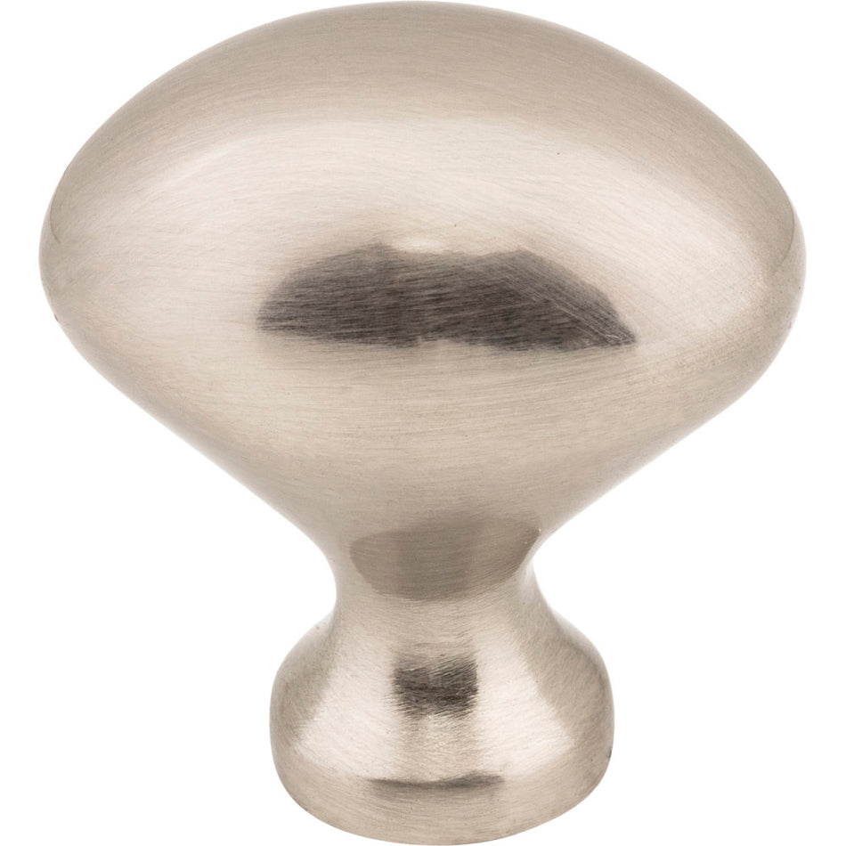 Elements 897SN: 1-1/8" Merryville Egg Cabinet Knob - Satin Nickel