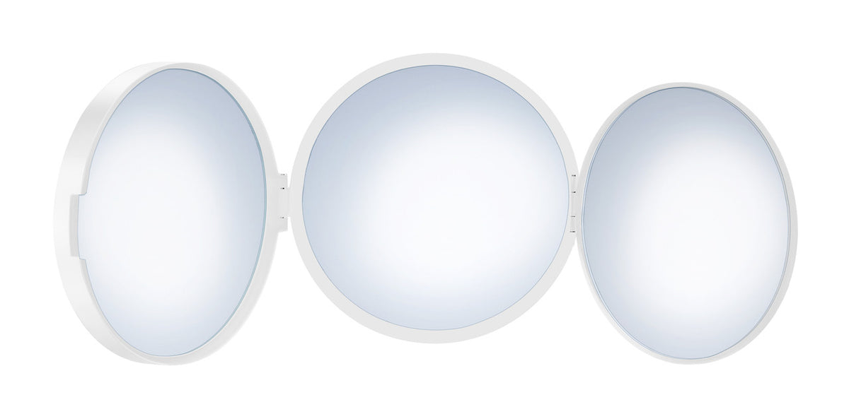 Smedbo FX623: Outline Lite Freestanding Travel/Make-Up Mirror - Matte White