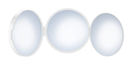 Smedbo FX623: Outline Lite Freestanding Travel/Make-Up Mirror - Matte White