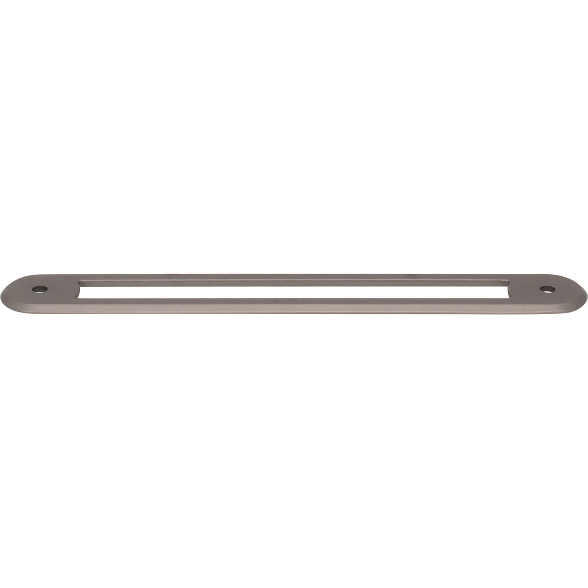 Top Knobs TK3354AG: 6-5/16" Brockwell Oval Backplate - Ash Gray